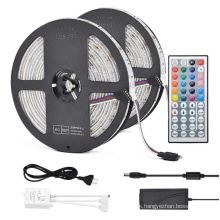 flexible strip light kit 44 Key Remote IP20 5M 150 smd led 5050 remote control 36w strip lamp wireless